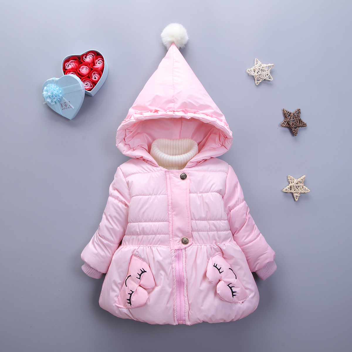 宝宝冬装2016新款0-1-2-3-4岁婴儿棉衣套装加绒加厚女童棉衣保暖折扣优惠信息
