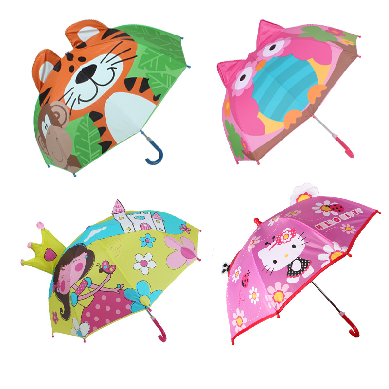 创意儿童雨伞卡通雨伞男女可爱小雨伞儿童伞公主宝宝伞安全防夹手折扣优惠信息
