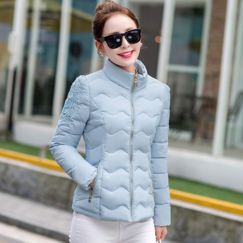 2016新款冬装韩版立领羽绒棉服 女短款修身大码加厚女装棉衣外套