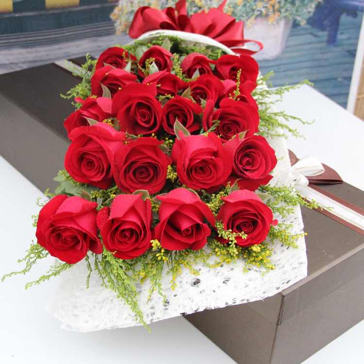 全国送花红玫瑰花礼盒北京生日鲜花速递同城深圳上海广州重庆杭州