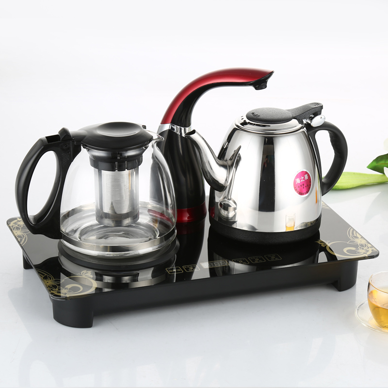 自动上水壶智能电热水壶家用不锈钢烧水壶二合一电茶炉茶具煮茶器折扣优惠信息