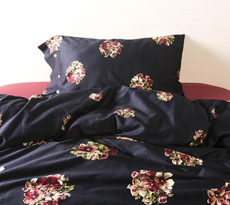 美式出口80支埃及长绒棉贡缎四件套全棉1.8m婚庆床上用品床单床笠