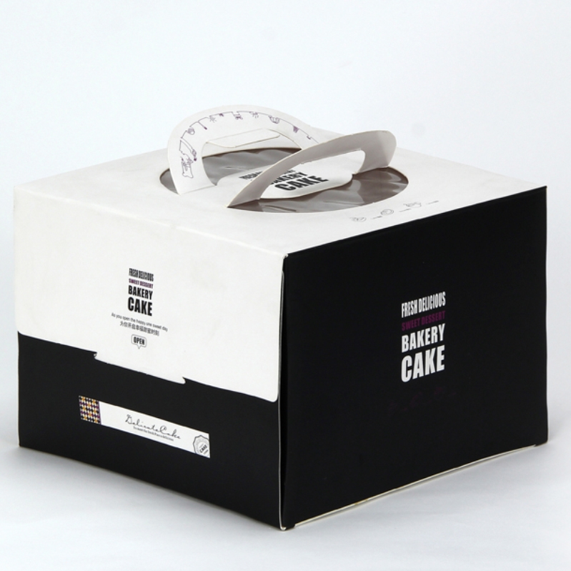 芝士手提蛋糕盒6寸8寸10寸生日蛋糕盒烘焙包装盒食品点心盒送底托折扣优惠信息