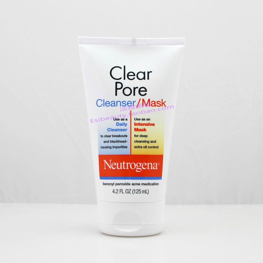 美国 Neutrogena露得清 2合1清洁毛孔Clear Pore祛痘洁面 125ml
