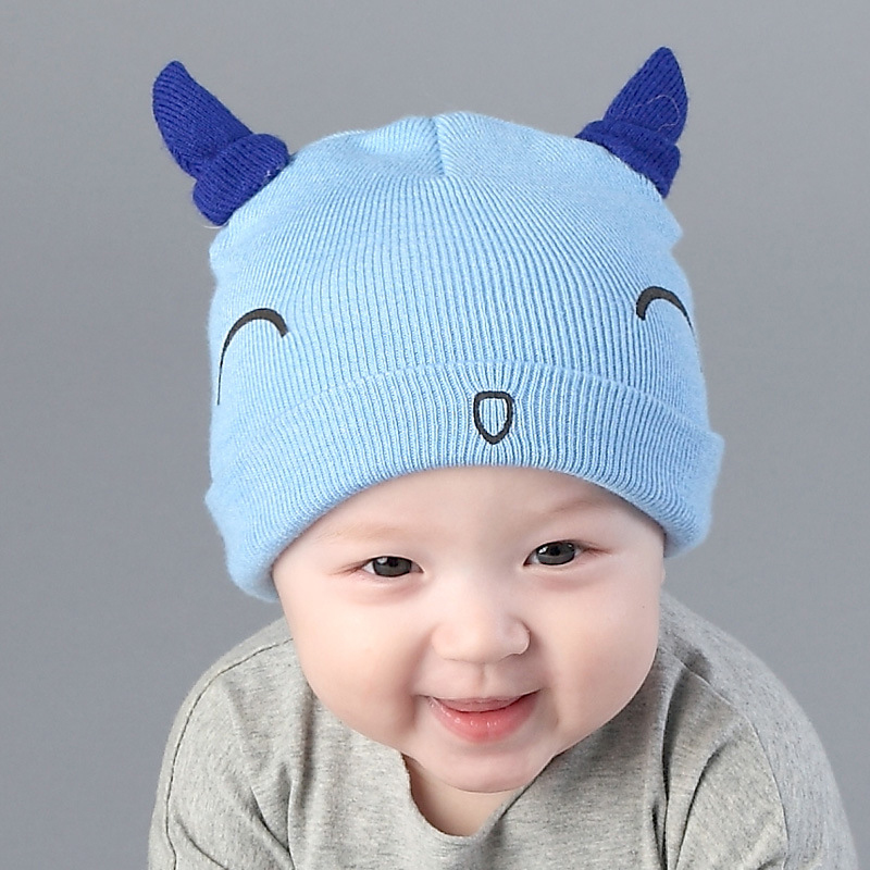 婴儿帽子0-3-6-12个月新生儿秋冬宝宝帽子1-2岁韩版男女儿童帽折扣优惠信息
