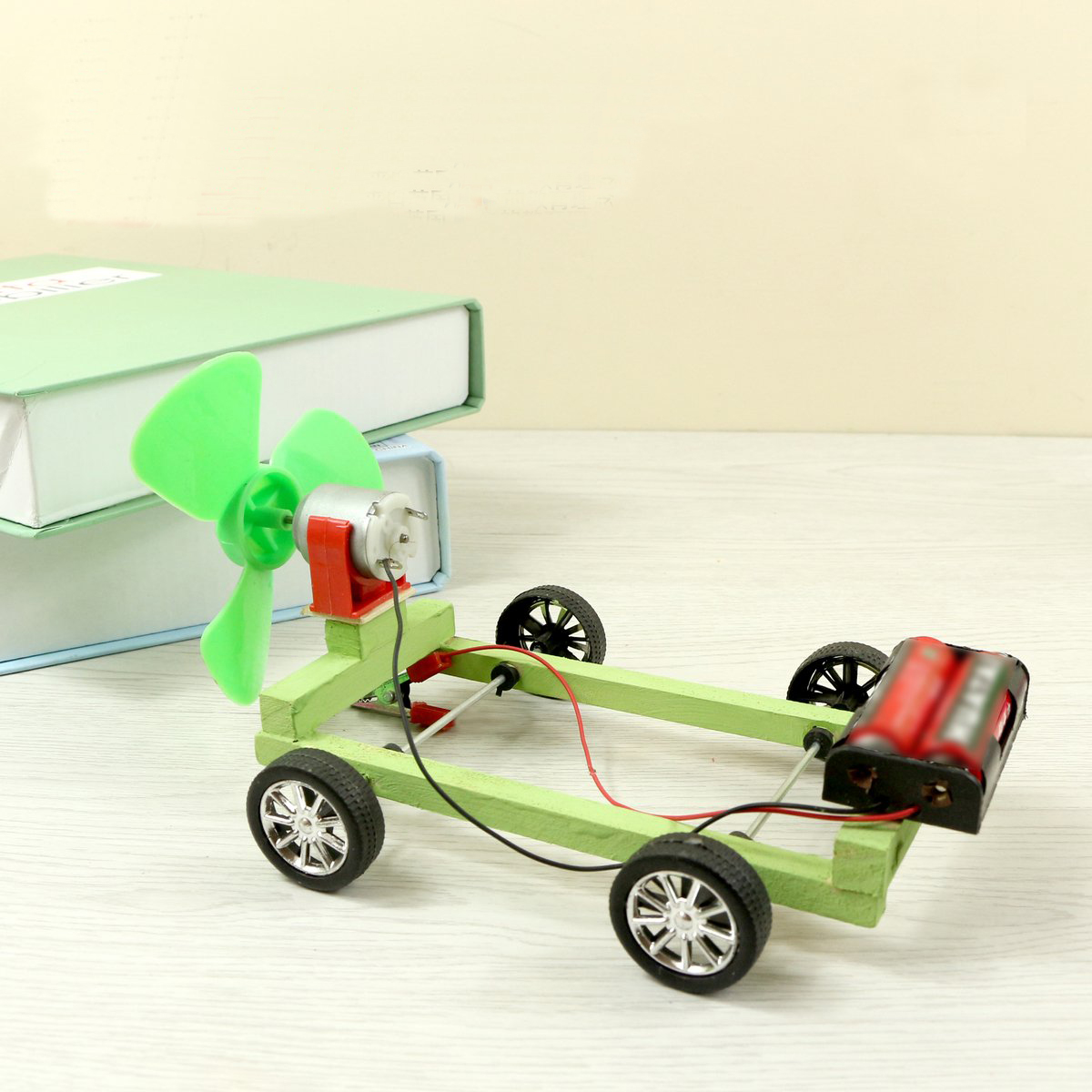 科技小发明小制作电动组装空气动力车学生手工DIY材料实验玩具