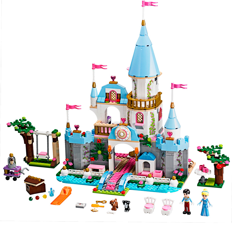 兼容乐高女孩公主系列别墅拼装积木迪士尼灰姑娘城堡儿童益智玩具