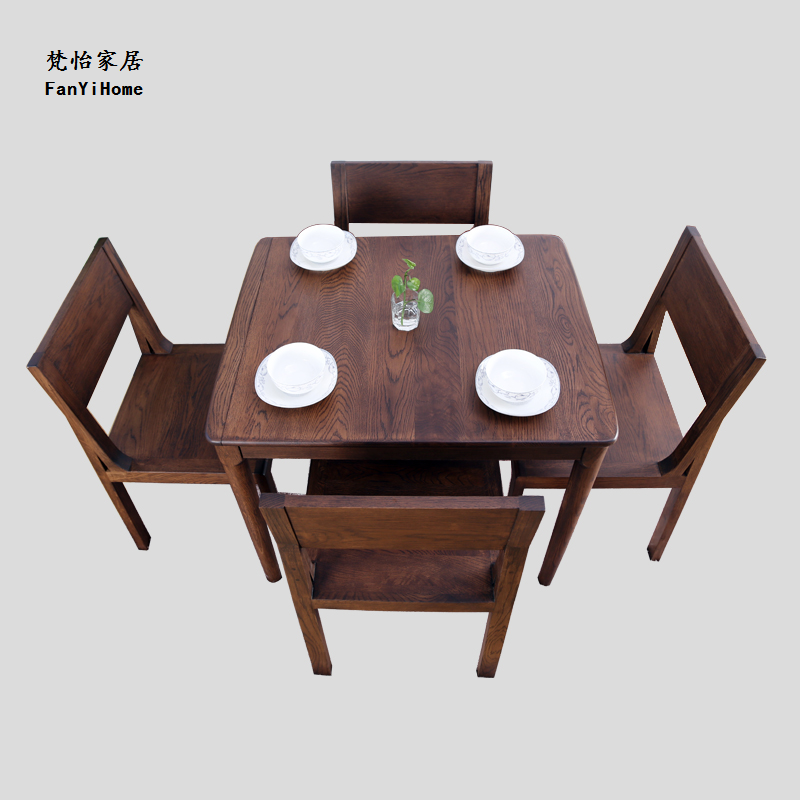 日式折叠桌可伸缩方桌简易餐桌便携实木小户型桌子户外饭桌特价桌