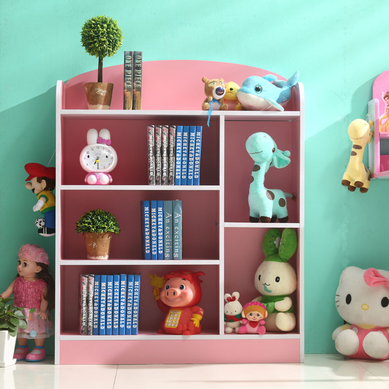 儿童书架简易现代简约置物架落地学生宿舍组合书柜创意收纳储物架