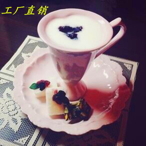 欧式咖啡杯碟公主可爱情侣陶瓷杯子创意水杯茶杯粉色少女心形杯子