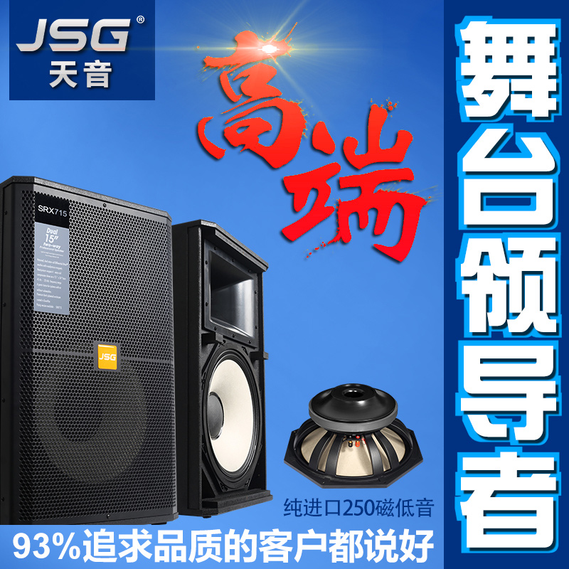 JSG正品大功率大型舞台音响套装 单15双15寸演出婚庆全频专业音箱