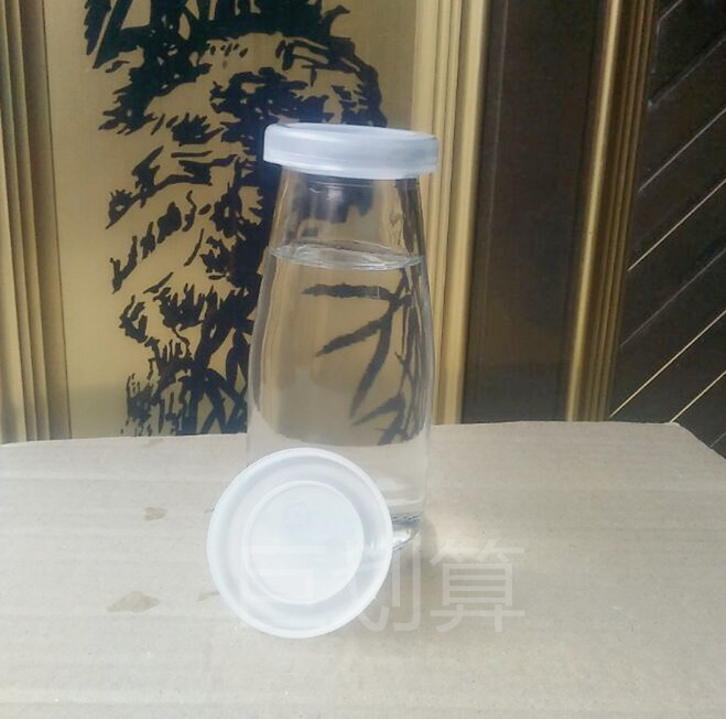 包邮布丁瓶无铅耐高温200ml高款酸奶杯果冻杯 带盖玻璃牛奶杯