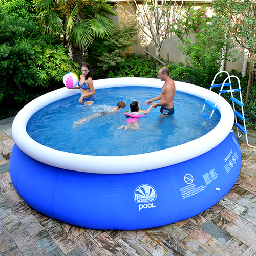 超大型夏季户外戏水池别墅阳台儿童游池成人家用游泳池 夹网水池