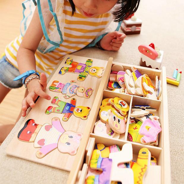 宝宝积木早教益智玩具木质拼图板儿童1-3-5周岁手抓配对开发智力折扣优惠信息