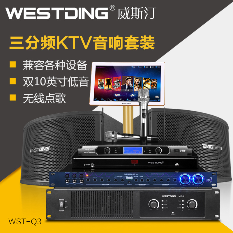 WESTDING/威斯汀 WST-Q3 专业KTV音响套装真三分频音箱点歌机套装折扣优惠信息