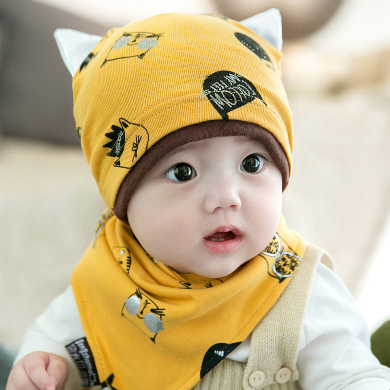春秋婴儿帽子6-12个月小孩纯棉帽1-2岁婴幼儿套头帽男女宝宝帽子折扣优惠信息
