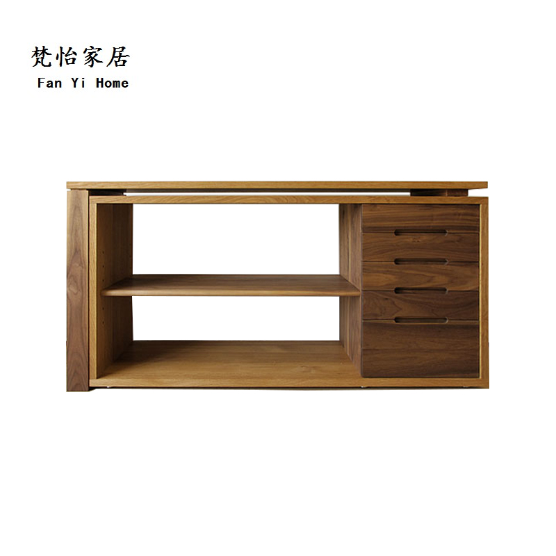 尚盈木业日式纯实木书桌 简约现代书桌/电脑桌/办公桌 白橡木家具