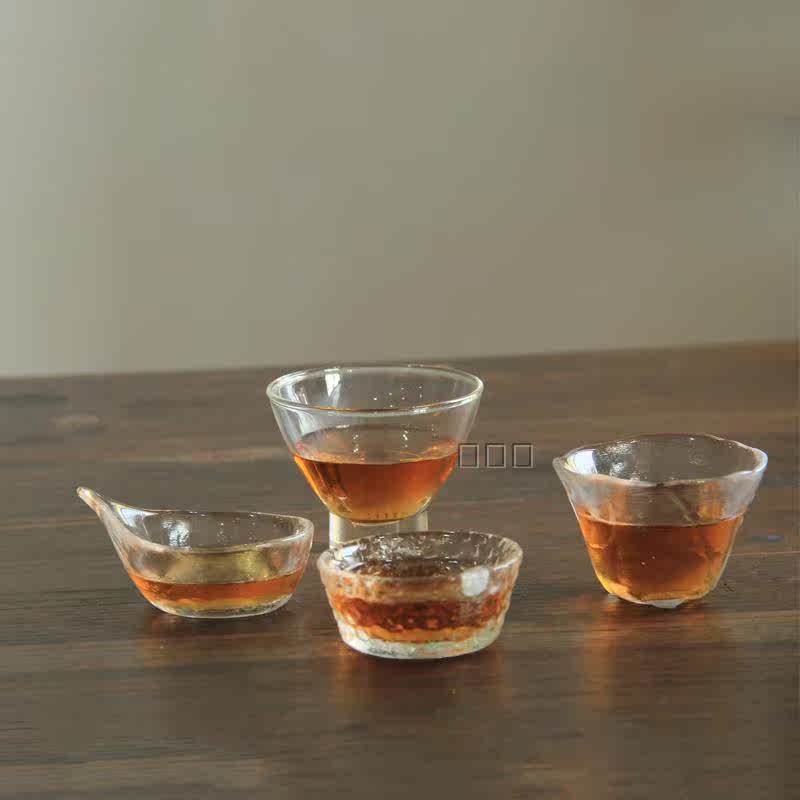 日本进口水杯 初雪耐热玻璃杯 透明玻璃锤纹茶杯 纯手工创意杯子折扣优惠信息