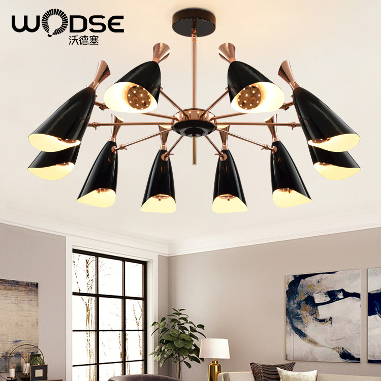 沃德塞后现代北欧欧式灯具客厅灯卧室个性创意简约公爵喇叭吊灯