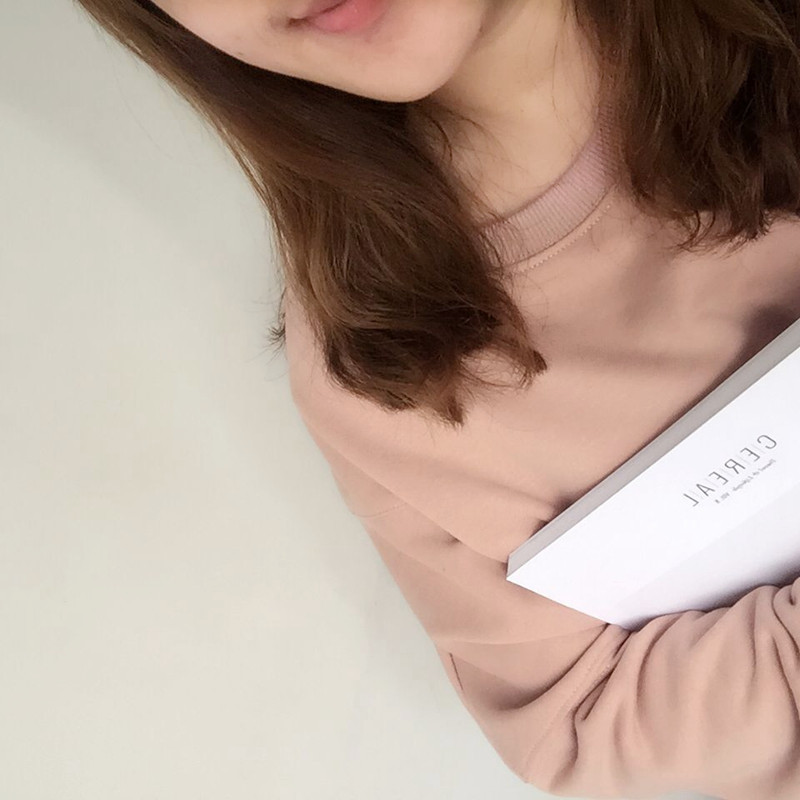 【GUOXI定制】独家 韩国代购款颜色美炸了的暗藕粉圆领全棉卫衣折扣优惠信息