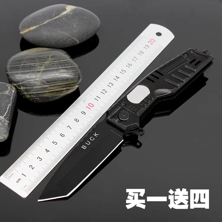 新款巴克折叠刀户外求生多功能刀具防身弹簧钢折刀便携式瑞士军刀