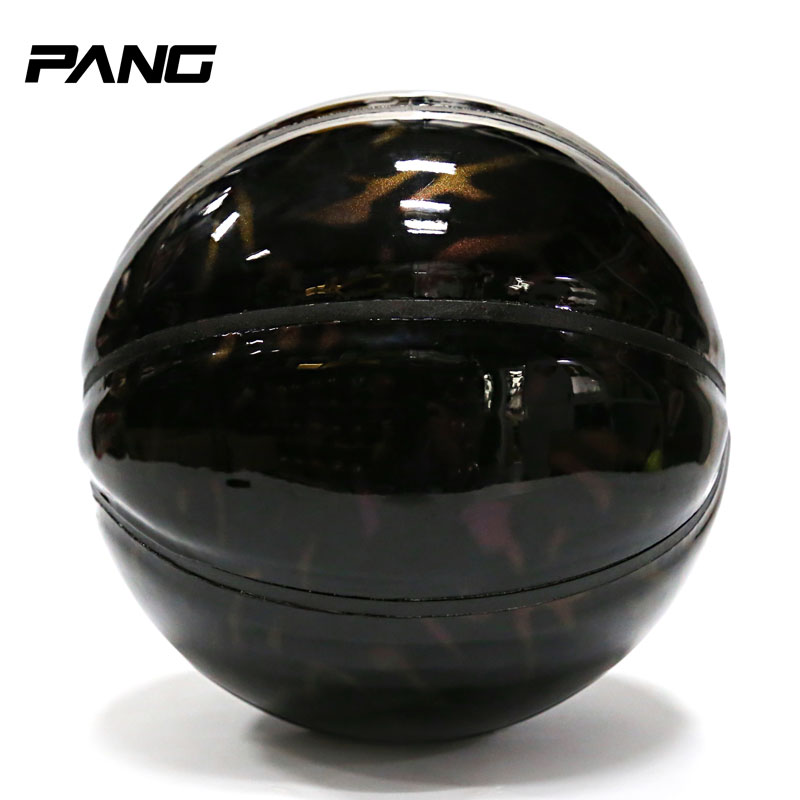 PANG正品7-4号暗金流动花式篮球黑色漆皮街球舞台表演花式蓝球男折扣优惠信息