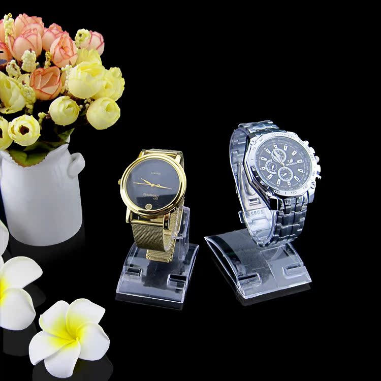批发塑料手表展示架透明架托C圈手表架子特价首饰陈列表托道具