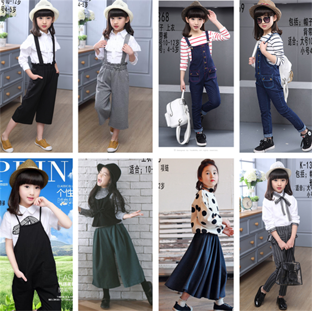 2016新款韩版大小女孩儿童摄影服装影楼服装照相拍照写真服装服饰