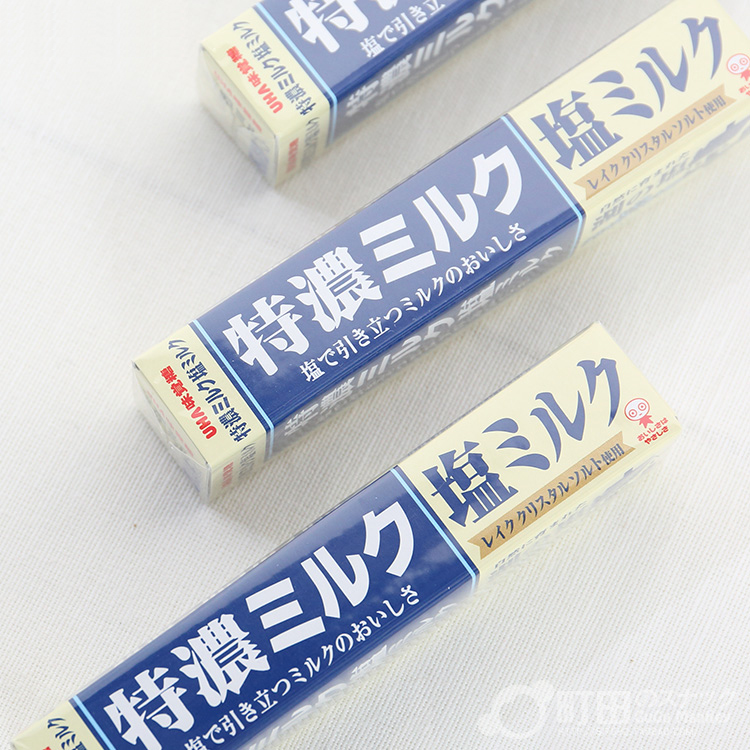 日本进口零食*悠哈味觉糖条装特浓盐牛奶糖(进口食品) 4502 糖果
