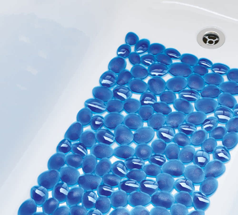 瑞士Spirella丝普瑞鹅卵石PVC抗菌吸盘淋浴房浴缸防滑脚垫地垫