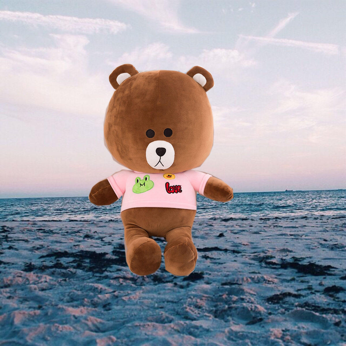 布朗熊公仔毛绒玩具大熊抱枕抱抱熊泰迪熊娃娃大号生日礼物送女友折扣优惠信息