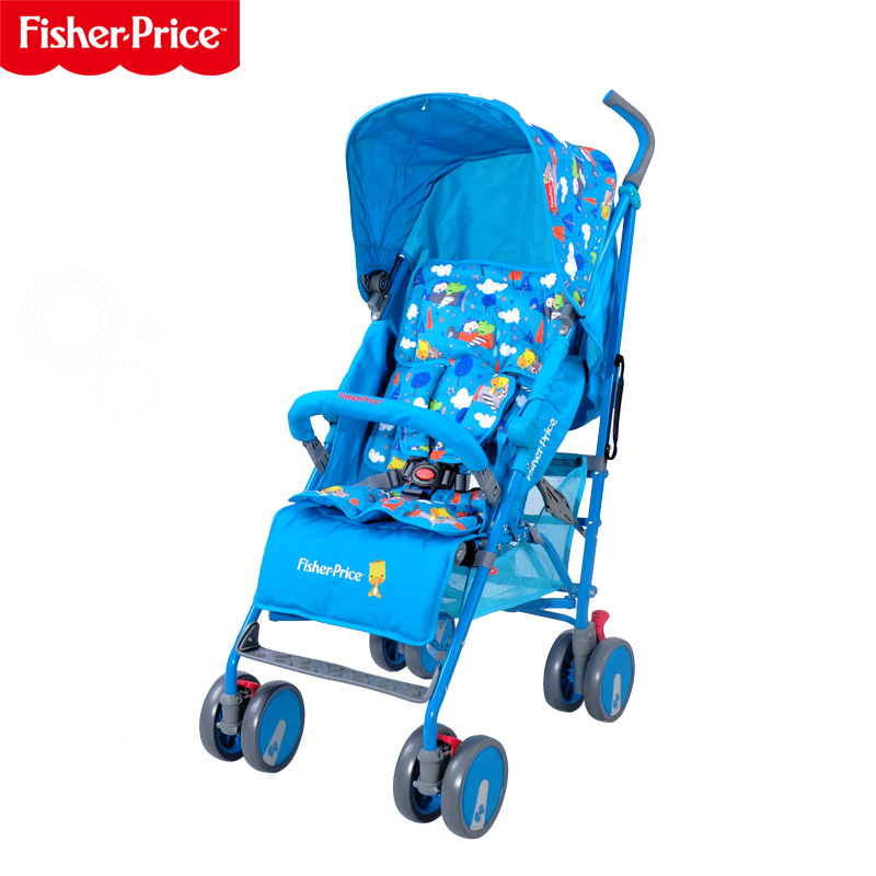 FisherPrice费雪H101超轻便4轮手推车伞车宝宝婴儿车折叠便携儿童