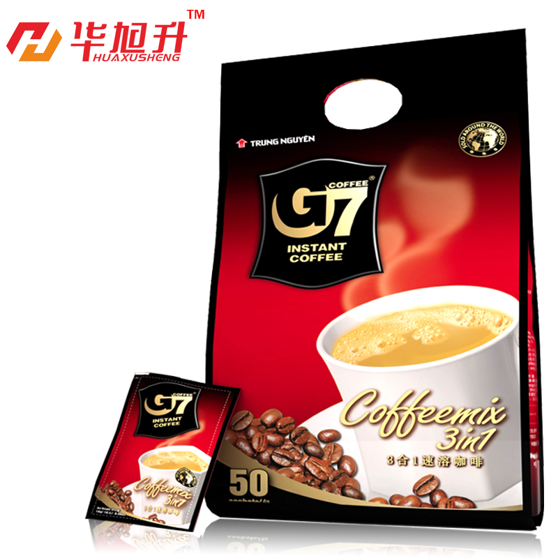 多省包邮 正品越南进口中原g7咖啡三合一速溶原味咖啡800g含50包