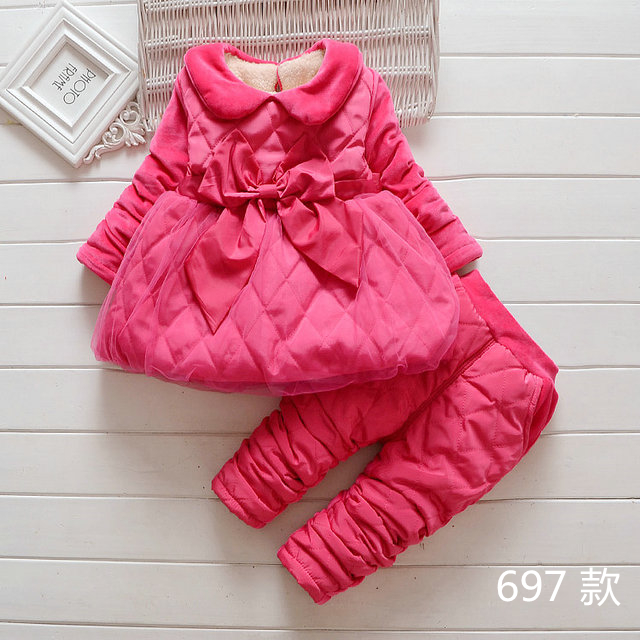 6-12个月女宝宝卫衣两件套装1-2三-3-4岁婴儿童装秋冬季女童冬装