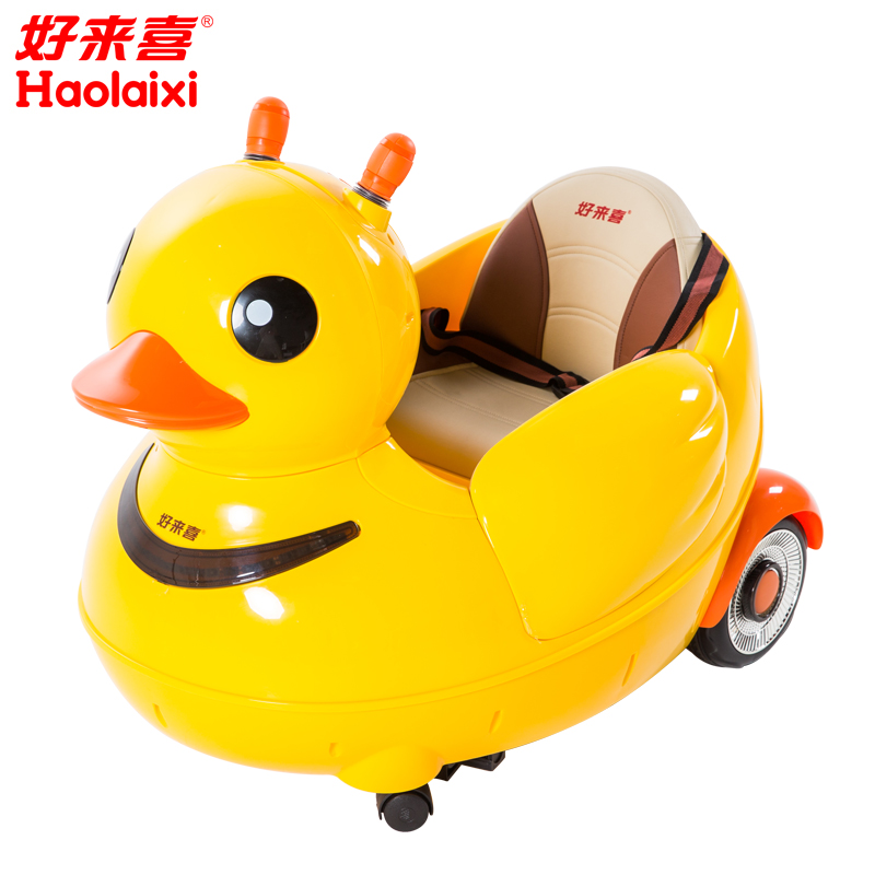 鸭鸭号儿童电动车 四轮遥控汽车可坐宝宝电动童车明星小孩玩具车