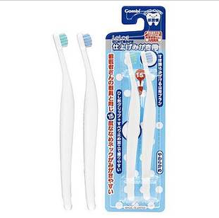 日本Combi康贝 teteo倾斜度儿童宝宝乳牙牙刷 2只装