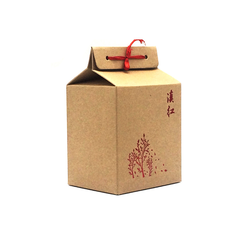 环保牛皮纸四方烫金茶叶包装盒通用普洱茶茶绿茶折叠盒简易茶叶盒