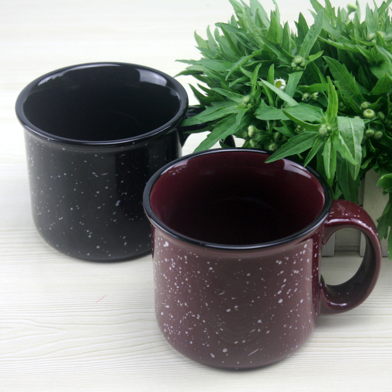 醴陵陶瓷咖啡杯 纯黑色暗红色斑点杯子 情侣咖啡对杯 创意马克杯折扣优惠信息