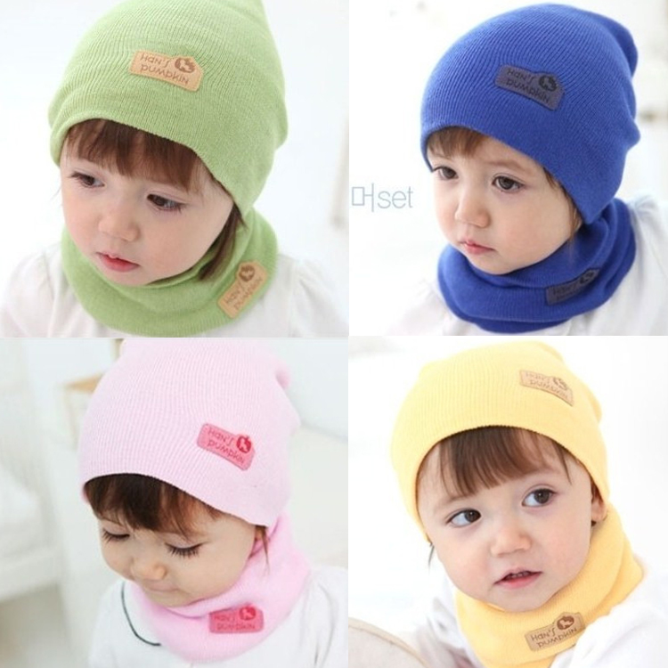 婴儿儿童帽子女春秋季男宝宝1-2-4岁童帽毛线套头护耳韩版潮包邮