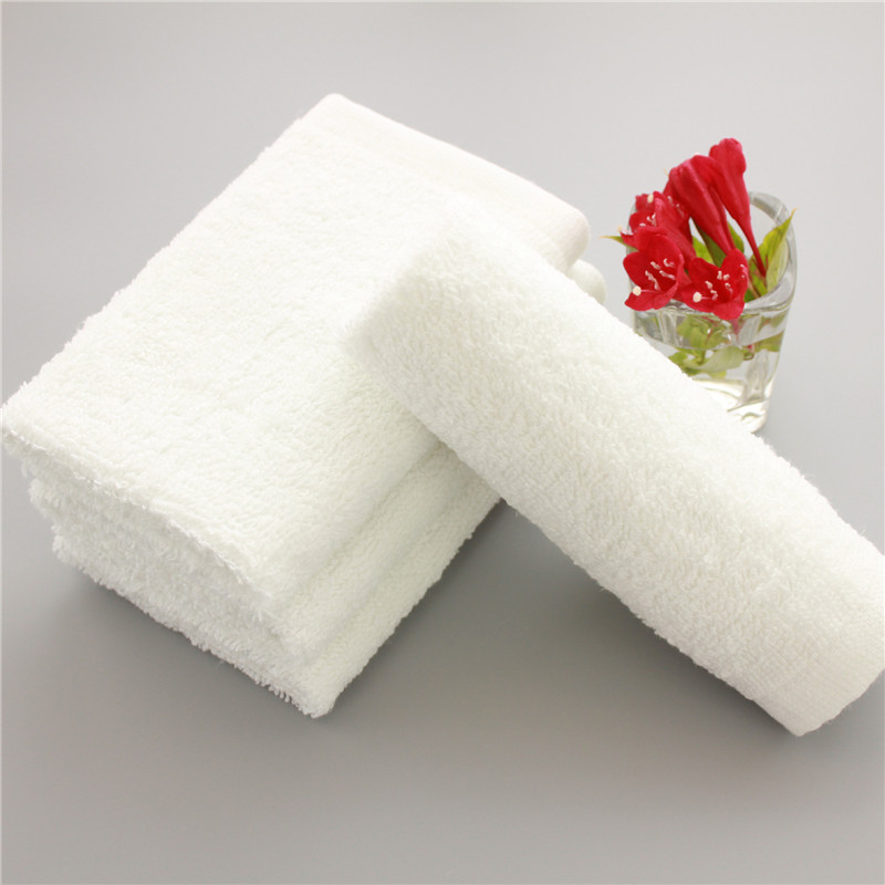 婴儿方巾白色小方巾纯棉餐厅酒吧KTV专用白色小毛巾一次性擦手巾