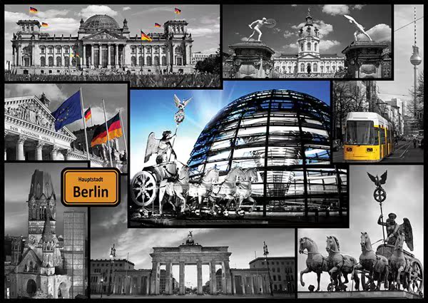 进口拼图Trefl 柏林地标 怀念柏林美景 欧洲历史底蕴城市 500片