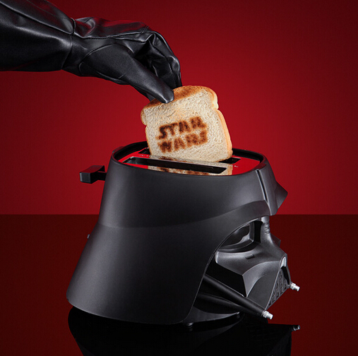 美国代购STAR WARS星球大战Darth Vader黑武士烤面包机