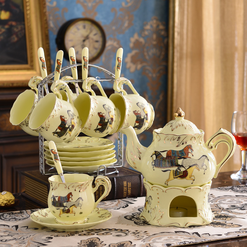 欧式陶瓷咖啡杯碟 下午茶红茶杯碟创意咖啡杯碟 英式杯碟礼品包邮